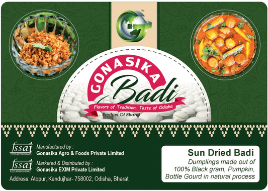 ODISHA'S FAVORITE GONASIKA PURE URAD DAL WADI (pack of 3) - 300 Gram Pack