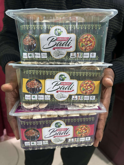 ODISHA'S FAVORITE GONASIKA PURE URAD DAL WADI (pack of 3) - 300 Gram Pack